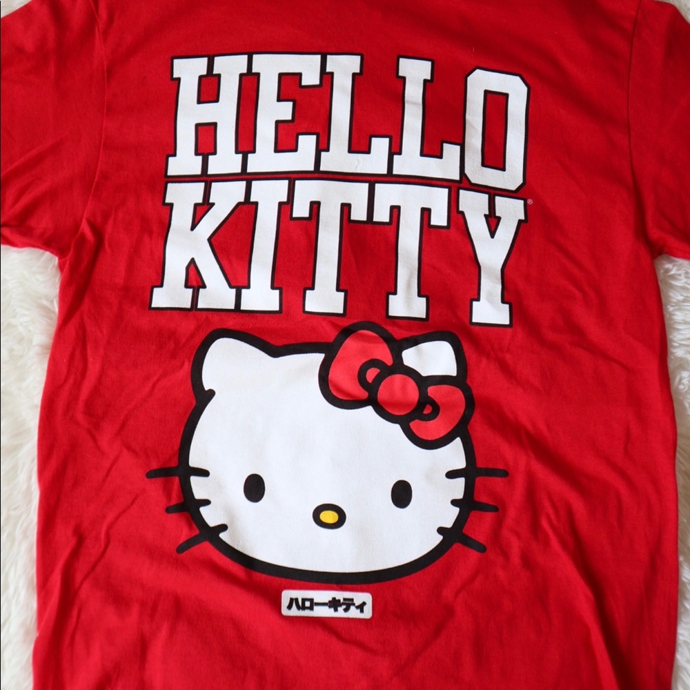 NWOT Sanrio Official Hello Kitty Print Shirt